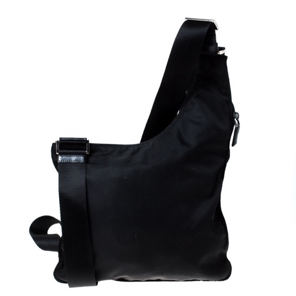 Prada Black Nylon and Leather Crossbody Bag - Picture 2 of 9